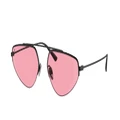 FERRARI Unisex Sunglasses FH1010TD - Frame color: Matte Black, Lens color: Pink