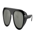 FERRARI Unisex Sunglasses FH2002QU - Frame color: Black, Lens color: Mirror Silver Polar
