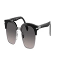 PERSOL Unisex Sunglasses PO3199S - Frame color: Black/Silver, Lens color: Polarized Grey Gradient