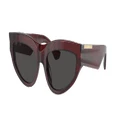 BURBERRY Woman Sunglasses BE4425U - Frame color: Check Red, Lens color: Dark Grey