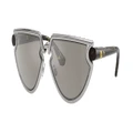 BURBERRY Woman Sunglasses BE3152 - Frame color: Silver, Lens color: Light Grey Mirror Silver
