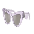 BURBERRY Woman Sunglasses BE4421U - Frame color: Violet, Lens color: Light Grey Mirror Silver