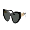 VERSACE Woman Sunglasses VE4470B - Frame color: Black, Lens color: Dark Grey