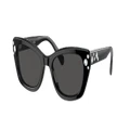 SWAROVSKI Woman Sunglasses SK6019 - Frame color: Black, Lens color: Dark Grey