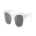 SWAROVSKI Woman Sunglasses SK6019 - Frame color: Milky White, Lens color: Grey Mirror Black