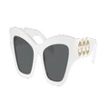 SWAROVSKI Woman Sunglasses SK6021 - Frame color: White, Lens color: Dark Grey