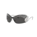 SWAROVSKI Woman Sunglasses SK7020 - Frame color: Silver, Lens color: Dark Grey