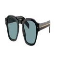 PRADA Man Sunglasses PR A16S - Frame color: Black, Lens color: Polarized Green