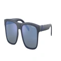 ARNETTE Man Sunglasses AN4298 Bandra - Frame color: Matte Navy Blue, Lens color: Dark Grey Mirror Water Polarized