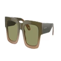 GIORGIO ARMANI Man Sunglasses AR8184U - Frame color: Gradient Green/Brown, Lens color: Green