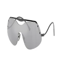 FERRARI Unisex Sunglasses FH1007 - Frame color: Black, Lens color: Mirror Silver