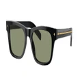 PRADA Man Sunglasses PR A17S - Frame color: Black, Lens color: Polarized Green