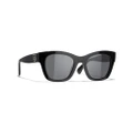 CHANEL Woman Sunglasses Square Sunglasses CH5478 - Frame color: Black, Lens color: Grey