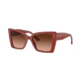 JIMMY CHOO Woman Sunglasses JC5001B - Frame color: Red, Lens color: Pink Gradient Grey