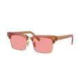 MIU MIU Woman Sunglasses MU 10ZS - Frame color: Caramel Trasparent, Lens color: Pink
