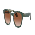 GIORGIO ARMANI Man Sunglasses AR8207 - Frame color: Top Green/Olive Transparent, Lens color: Gradient Brown