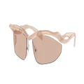 PRADA Woman Sunglasses PR A25S - Frame color: Opal Peach, Lens color: Light Brown