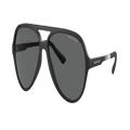 ARMANI EXCHANGE Man Sunglasses AX4133S - Frame color: Matte Black, Lens color: Dark Grey
