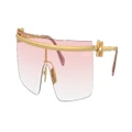 MIU MIU Woman Sunglasses MU 50ZS - Frame color: Gold, Lens color: Clear Gradient Pink