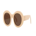 CELINE Woman Sunglasses Triomphe Cl40194U - Frame color: White, Lens color: Brown