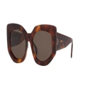 CELINE Woman Sunglasses Bold 3 Dots Cl40277F - Frame color: Tortoise, Lens color: Brown