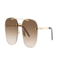 SAINT LAURENT Unisex Sunglasses SL 309 Rimless - Frame color: Gold, Lens color: Brown Gradient