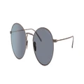 GIORGIO ARMANI Man Sunglasses AR6125 - Frame color: Matte Bronze, Lens color: Blue