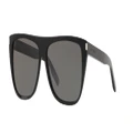 SAINT LAURENT Unisex Sunglasses SL 1 K - Frame color: Black, Lens color: Brown