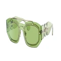 VERSACE Man Sunglasses VE2235 Biggie - Frame color: Transparent Light Green, Lens color: Green