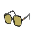 MIU MIU Woman Sunglasses MU 11ZS - Frame color: Black, Lens color: Olive Green