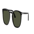 PERSOL Unisex Sunglasses PO3316S - Frame color: Black, Lens color: Green