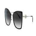MICHAEL KORS Woman Sunglasses MK1067B Corsica - Frame color: Light Gold/Black, Lens color: Dark Grey Gradient