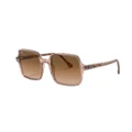 RAY-BAN Woman Sunglasses RB1973 Square II - Frame color: Transparent Brown, Lens color: Light Brown Gradient