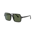 RAY-BAN Woman Sunglasses RB1973 Square II - Frame color: Black, Lens color: Green