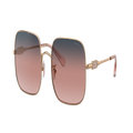 COACH Woman Sunglasses HC7120 L1169 - Frame color: Rose Gold, Lens color: Navy Pink Peach Gradient