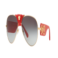 VERSACE Man Sunglasses VE2150Q - Frame color: Gold, Lens color: Light Grey Gradient Dark Grey