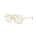 RAY-BAN Woman Sunglasses RB1971 Square 1971 Clear Evolve - Frame color: Gold, Lens color: Photo Grey
