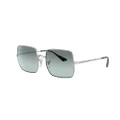 RAY-BAN Woman Sunglasses RB1971 Square 1971 Washed Evolve - Frame color: Silver, Lens color: Blue Gradient