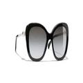 CHANEL Woman Sunglasses Square Sunglasses CH5339H - Frame color: Black, Lens color: Grey