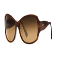 MAUI JIM Woman Sunglasses Nalani - Frame color: Tortoise Blue, Lens color: HCLU+00AD Bronze Mirror Polarized