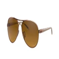 OAKLEY Woman Sunglasses OO4079 Feedback - Frame color: Rose Gold, Lens color: Brown Gradient Polarized
