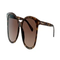 COACH Woman Sunglasses HC8271U L1101 - Frame color: Dark Tortoise, Lens color: Dark Brown Gradient Polarized