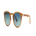 PERSOL Man Sunglasses PO3108S - Frame color: Striped Brown, Lens color: Blue