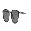 PERSOL Man Sunglasses PO3186S - Frame color: Black, Lens color: Green Polarized