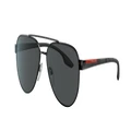 PRADA LINEA ROSSA Man Sunglasses PS 54TS Lifestyle - Frame color: Black, Lens color: Polarized Grey