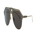 DOLCE&GABBANA Man Sunglasses DG2257 - Frame color: Gold/Matte Black, Lens color: Dark Grey