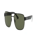 RAY-BAN Man Sunglasses RB3530 - Frame color: Black, Lens color: Green