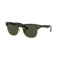 RAY-BAN Man Sunglasses RB4175 Clubmaster Oversized - Frame color: Black On Gold, Lens color: Green