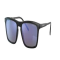 ARNETTE Unisex Sunglasses AN4283 Shyguy - Frame color: Matte Black, Lens color: Polarized Dark Grey Mirror Water