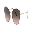 MIU MIU Woman Sunglasses MU 60VS - Frame color: Pale Gold, Lens color: Pink Gradient Grey